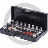 KS Tools Jeu de clés à douilles 1/4" SUPERLOCK, 23 pièces
