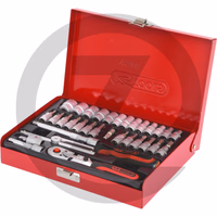 KS Tools Jeu de clés à douilles 1/4" SUPERLOCK, 3 - 33 pièces, livré dans un coffret métallique