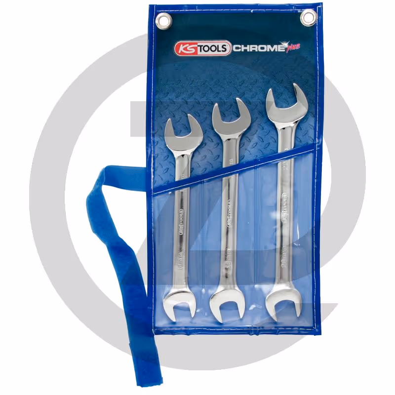 KS Tools Jeu de clés à fourche CHROMEplus®, 1/4"x - 6 pièces. - Livré dans un étui.