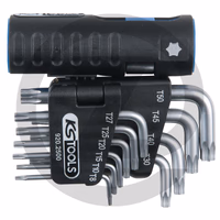 KS Tools Jeu de clés mâles TX 3 en 1,10 pcs. courtes