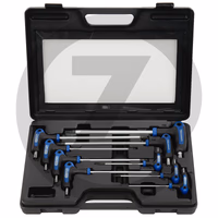 KS Tools Jeu de clés mâles TX percé poignée T 9pcs..TB10-TB50
