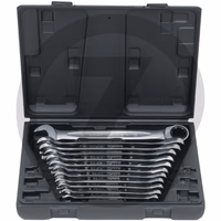 KS Tools Jeu de clés mixtes à cliquet, 8-19 mm GEARplus®, 12 pièces