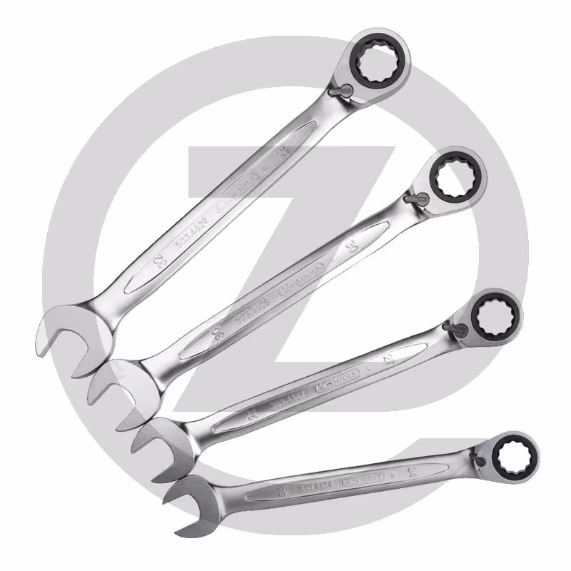 KS Tools Jeu de clés mixtes à cliquet réversible GEARplus, 4 pcs.