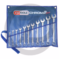 KS Tools Jeu de clés mixtes coudées CHROMEplus®, - 7 pièces, dans un étui
