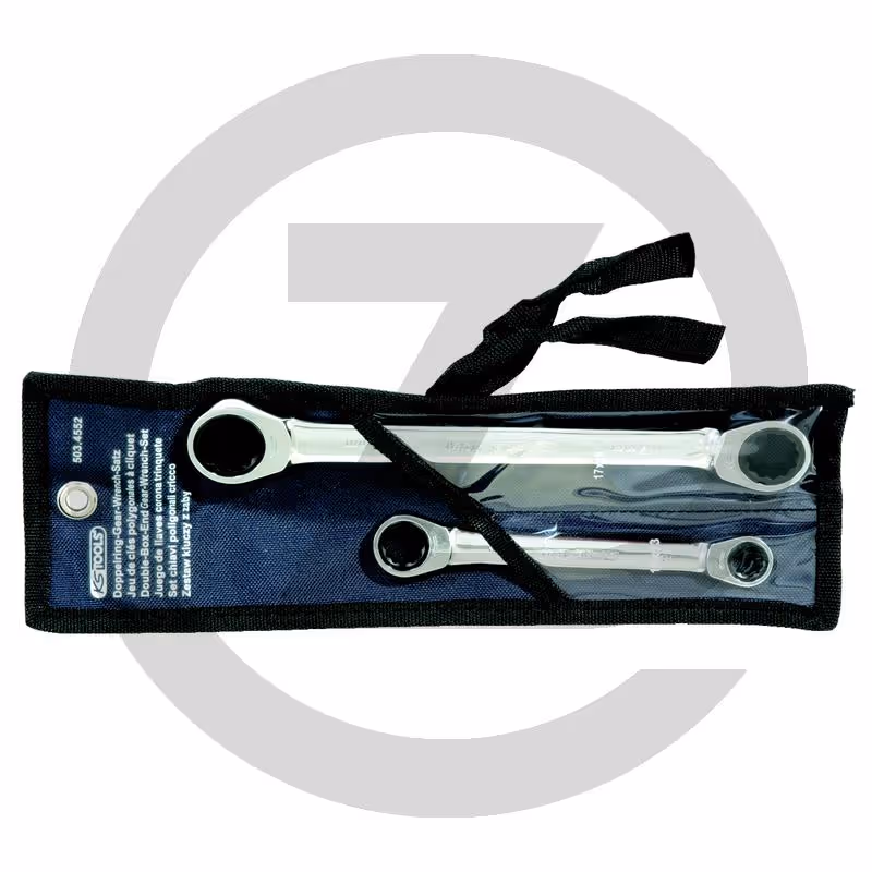 KS Tools Jeu de clés polygonales à cliquet GEARplus, 6 pcs. etui