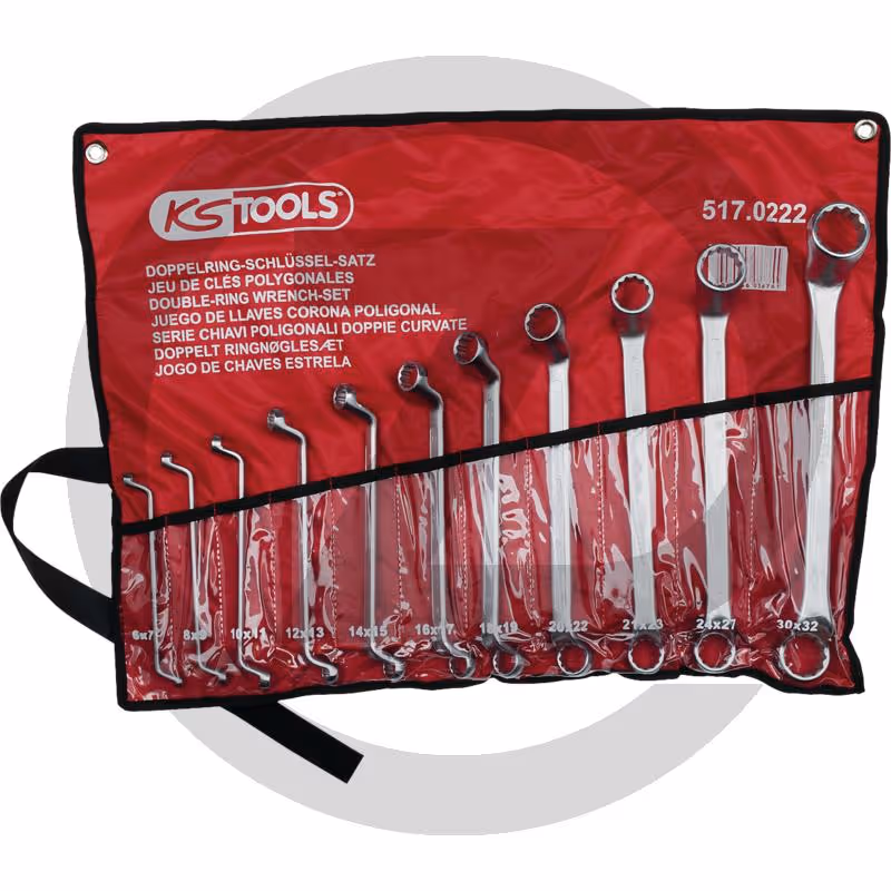 KS Tools Jeu de clés polygonales coudées, 6 x 7-2 - 8 pièces