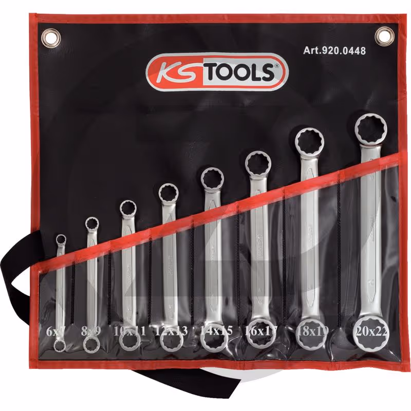 KS Tools Jeu de clés polygonales ULTIMATEplus, droites, 12 pcs.