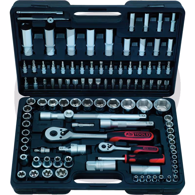 KS Tools Jeu de douilles 1/4"+1/2", 96 pièces - 1/4" + 1/2", 96 pcs.