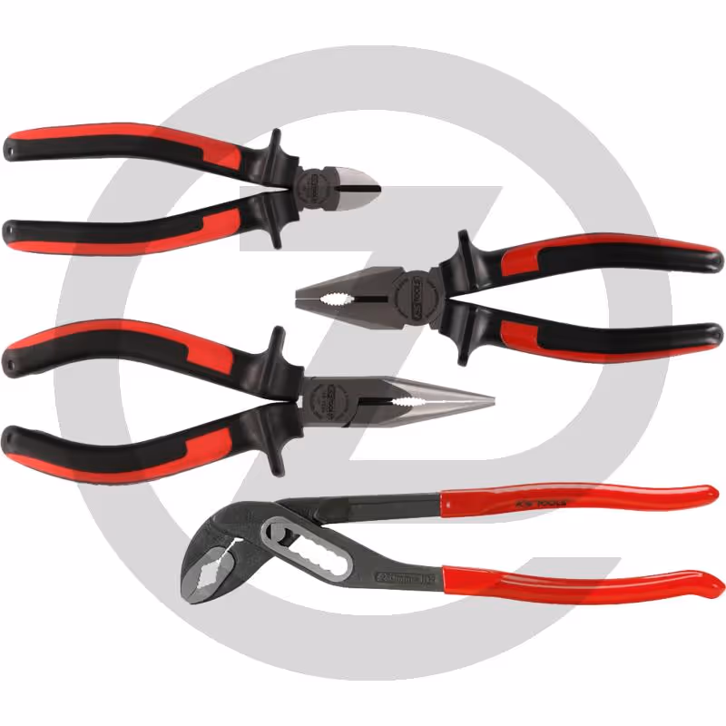 KS Tools Jeu de pinces ERGOTORQUE®, 3 pièces