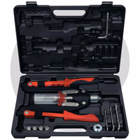 KS Tools Jeu de pinces universelles à riveter, 17 pcs. - rivets aveugles: 2,4 / 3,2 / 4,0 / 4,8 / 6,4 mm - écrous à rivet: M4 - M5 - M6 - M8 - M10 - forme: poignées extra longues - poignée: bicomposant - matériau 1: Métal coulé - emballage: Coffret très r