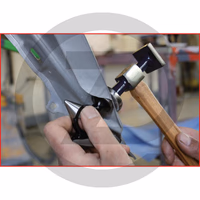 KS Tools Jeu de tas de débosselage 3 en 1, 3 pièces