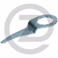 KS Tools Lames de grattoir, gebogen, coudé, profondeur 55mm