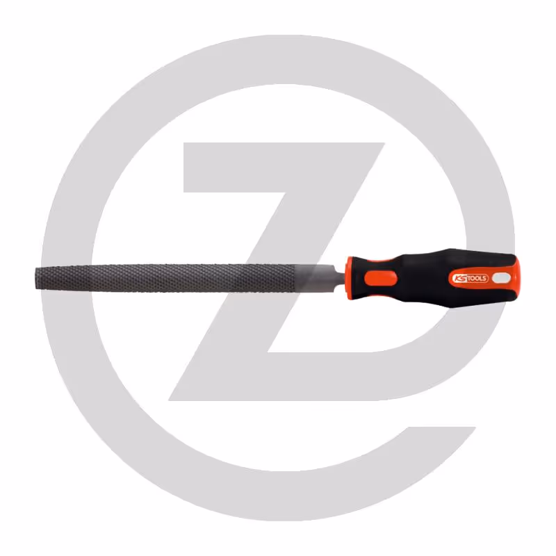 KS Tools Lime demi-ronde, forme E, bâtarde, 300mm