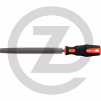 KS Tools Lime demi-ronde, forme E, bâtarde, 350mm