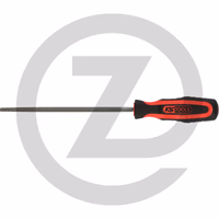 KS Tools Lime ronde, forme F, bâtarde, 200 mm