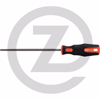 KS Tools Lime ronde, forme F, bâtarde, 250 mm