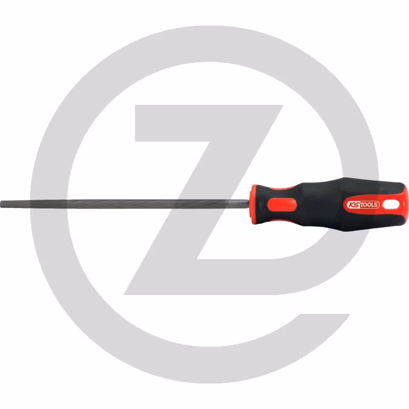 KS Tools Lime ronde, forme F, douce, 150mm