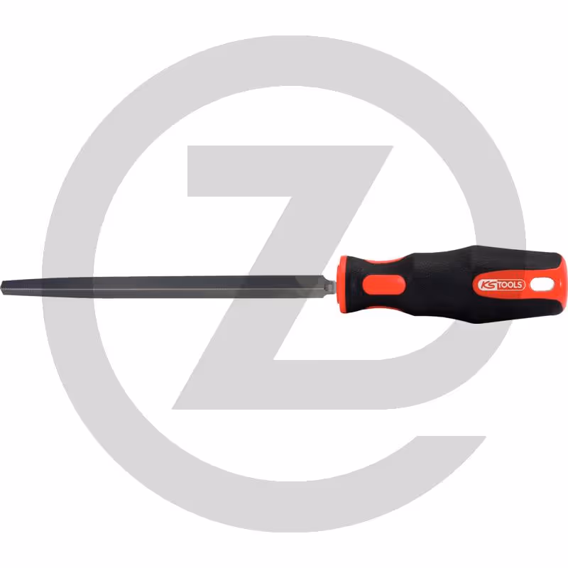 KS Tools Lime triangulaire, forme C, douce, 250mm