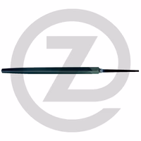 KS Tools Limes triangulaires seule, forme C, bâtarde, 150mm