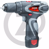 KS Tools Perceuse sur batterie, 24Nm, 1.870 Tr/min 10,8V, avec 2 batteries et chargeur