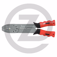 KS Tools Pince à sertir multifonction, pour cosses isolées et non-isolées, 220 mm, sur support - pour cosses isolées et non isolées, 220mm, sur cintre