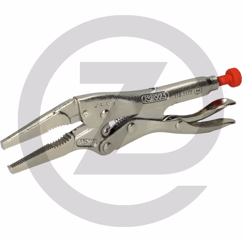 KS Tools Pince-étau à bec long - 150 mm