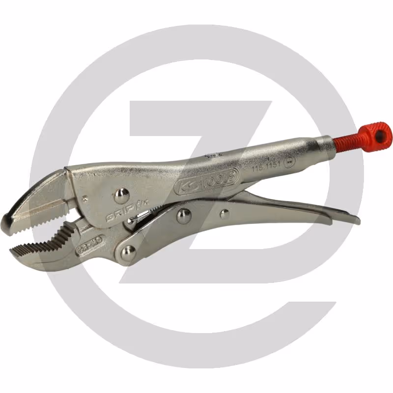 KS Tools Pince-étau - mors en V, 185 mm