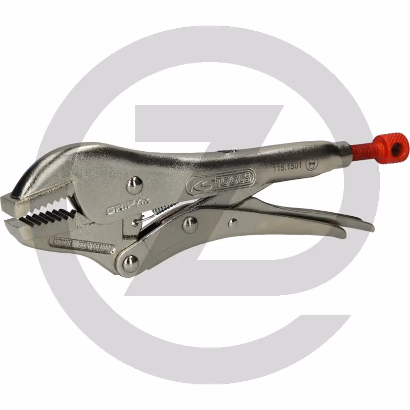 KS Tools Pince-étau - Pince-étau, mâchoire droite, 45,5 mm, L : 250 mm