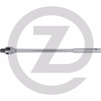 KS Tools Poignée articulée longue 1/2" CHROMEplus - 1/2" CHROMEplus® -  carré d'entrainement -  pour des endroits difficiles d'accès -  tête brunie -  protège la clé dynamométrique -  en chrome Vanadium, chromée