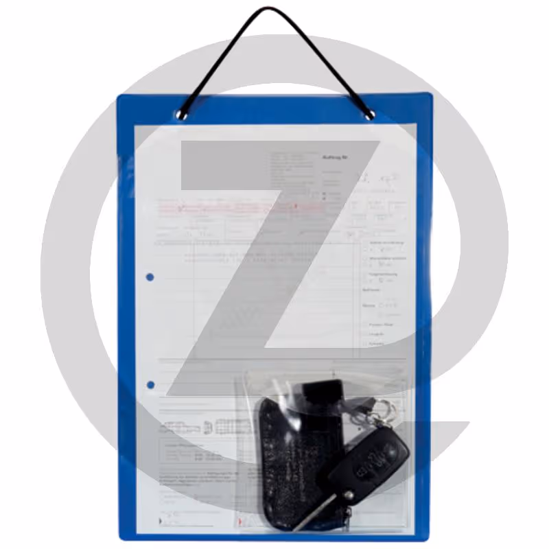 KS Tools Tablette de fiche travaux DIN A 4 - DIN A4 avec poche à clés