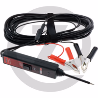 KS Tools Testeur multifonctions à lampe 6 - 24 V - avec câble de 5 m, pointe interchangeable et pince