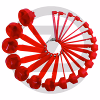 KS Tools TORX Gabarit, 20 pcs., E1xT5-E30xT70 - 20 pièces