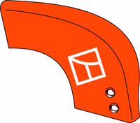 Kuhn | Étrave pour rasette - droite