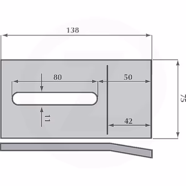 Grattoir rouleau packer Kuhn 140x75mm 52532130 Origine