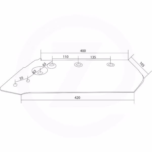 Soc charrue Kuhn - 580884 - 14 " - Droit - Origine