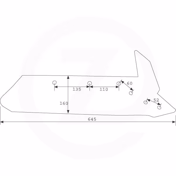 Soc charrue Kuhn - 581416 - 16 " - Droit - Origine