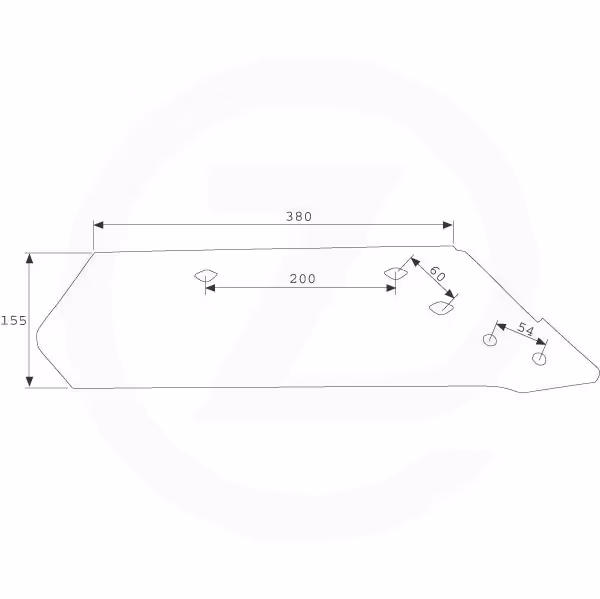 Soc charrue Kuhn - 622140 - 14 " - Droit - Origine