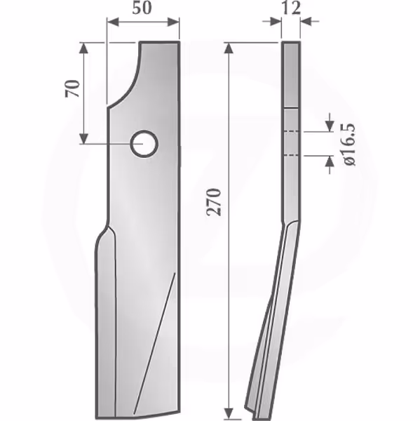 Dent rotalabour Kuhn Droite 51933800 Origine