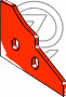Kuhn | Nez de Contresep - gauche 279139 pour Charrue Kuhn Huard