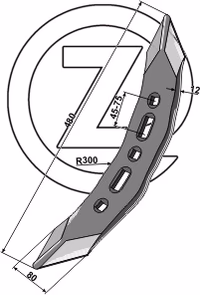 Pointe soc cultivateur Kuhn 662178 Adaptable