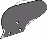 Versoir de rasette Kuhn ZGC Gauche 619127 Adaptable