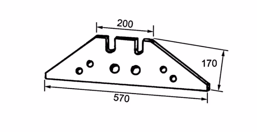 Contre sep charrue Kverneland court 073608, KK073608 - A133397394 Adaptable