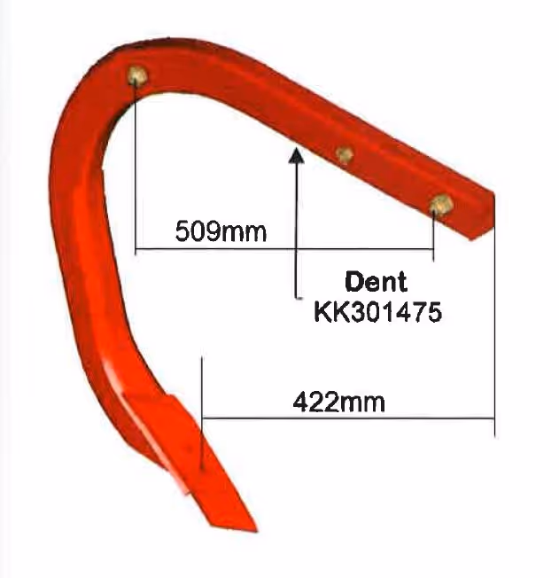 Kverneland | Dent de déchaumeur CLC 3 barres entraxe 810 mm KK301475