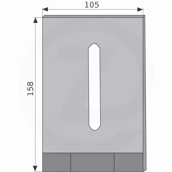 Grattoir rouleau packer Kverneland 160X105MM 8008090 Origine