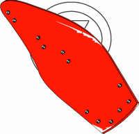 Versoir charrue Kverneland Droit KK083228 Adaptable