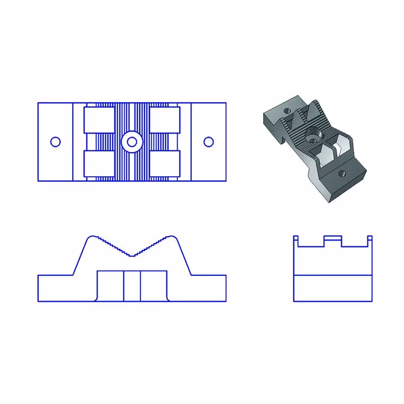 Kwik block supports universel sans oreilles 86mmx57mm