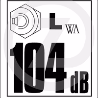 Label noise 104 lw ref 817/01656 adaptable JCB