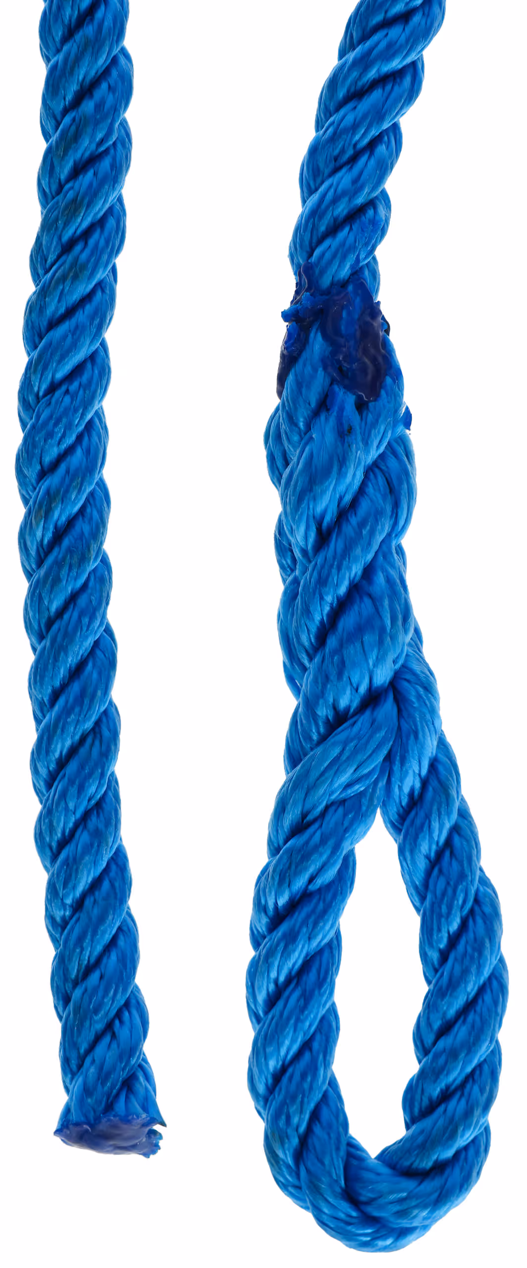 Lac vêlage 2m nylon 8mm rouge et bleu, la paire