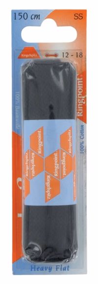 Lacets plats noirs 150mm