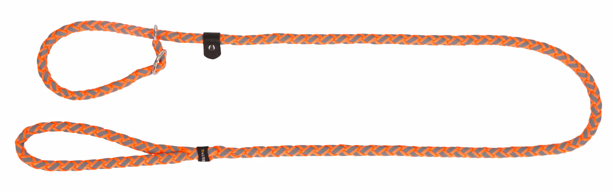 Laisse avec collier intégré Maxi Safe, orange fluo, 170cm
